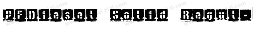 PFDiesel Solid Regul字体转换